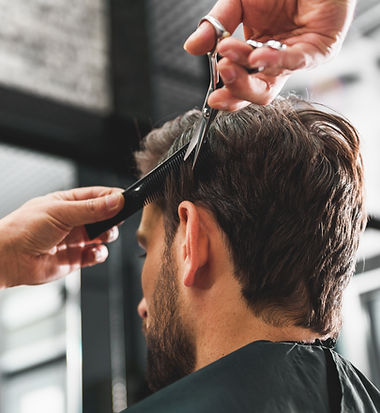 Man Getting a Haircut