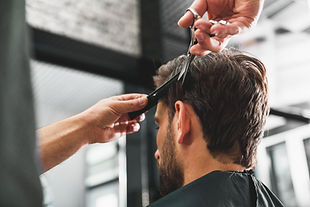 Man Getting a Haircut