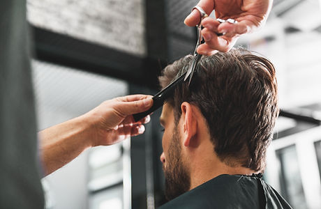 Man Getting a Haircut