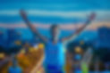 Runner Celebrating Victory