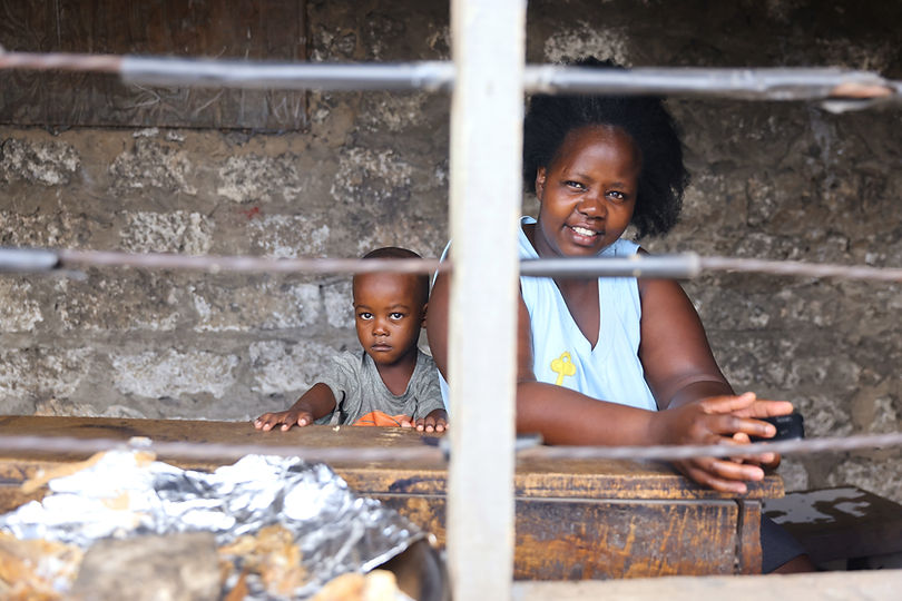 Mother and Son Portrait