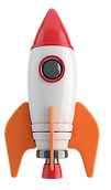 cut out image of toy space rocket