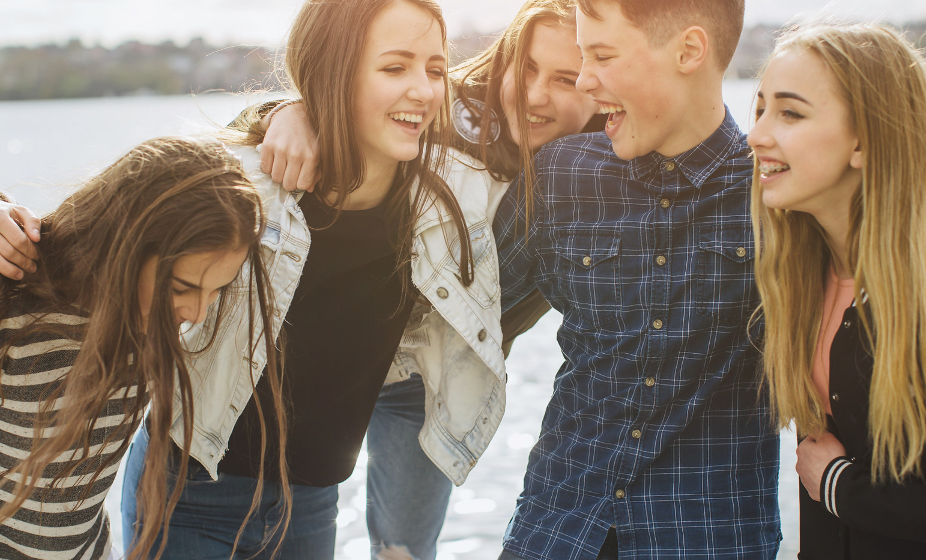 Happy group of friends