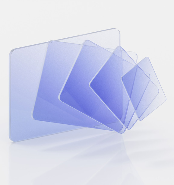 Transparente überlappende Quadrate