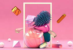 Kleurrijke 3D-vormen