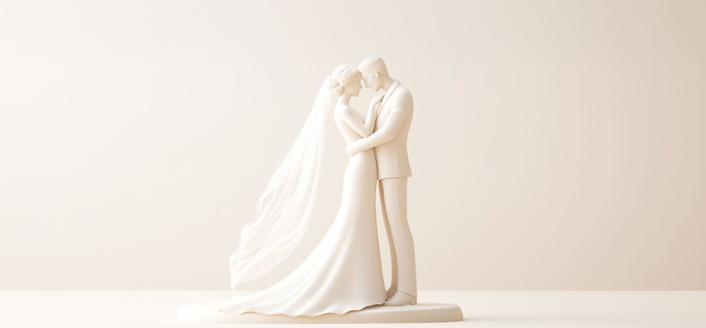 Elegant Wedding Cake Topper