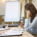 Empresária no telefone