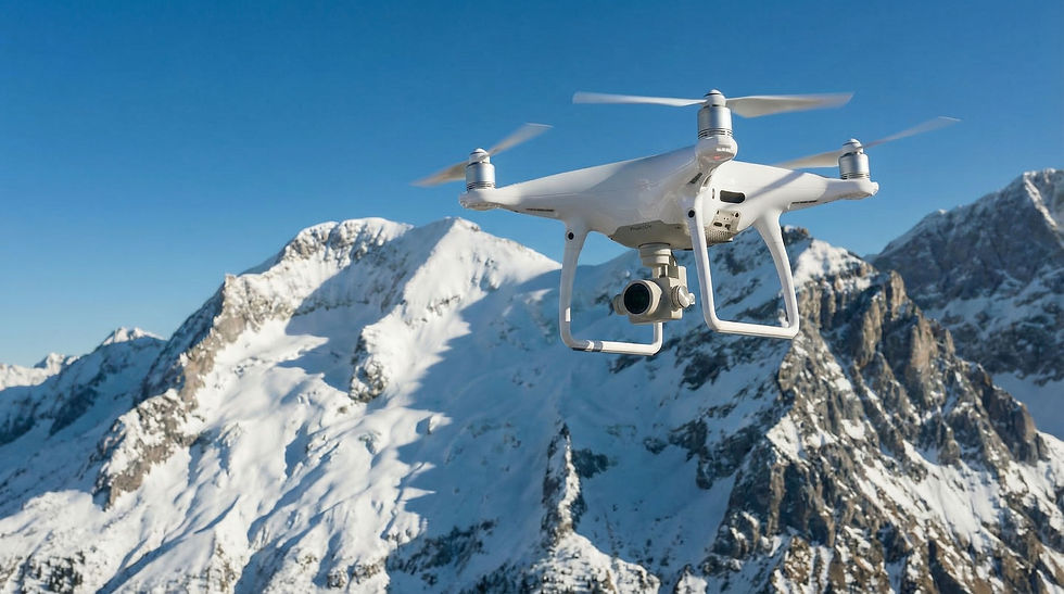Dağların Üzerinde Drone