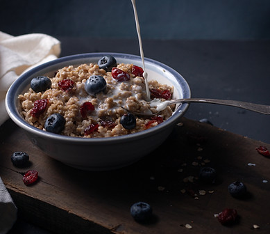 Haferflocken mit Beeren
