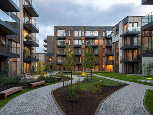 Modern apartment community illustrating how multifamily real estate builds wealth