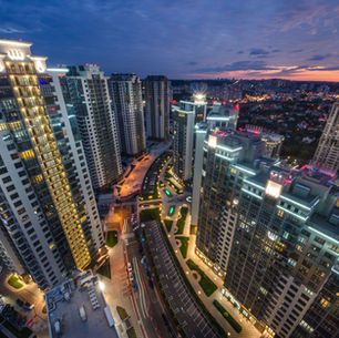 A city at night
