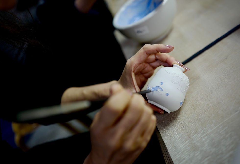 Painting Ceramic Vase