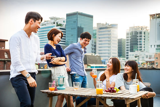 Friends Enjoying Together