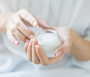 Hands Holding Cream
