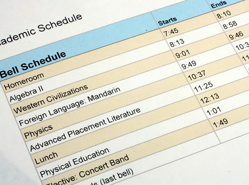 School Schedule