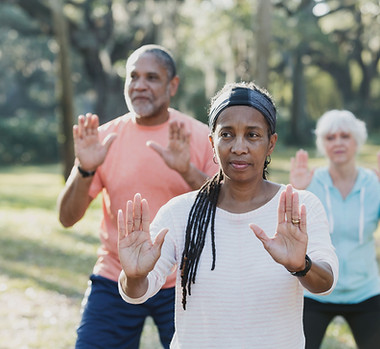Tai Chi Practice Outdoors