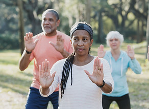 Tai Chi Practice Outdoors