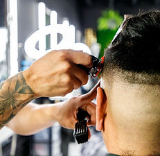 Haircut in Progress
