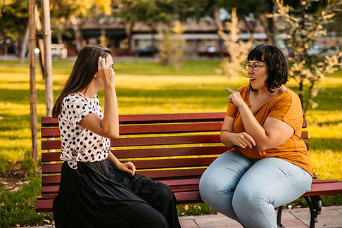 Women on Bench