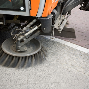 A street cleaning machine
