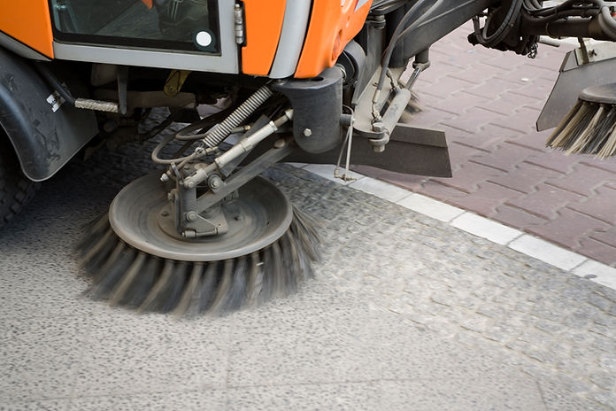 A street cleaning machine