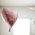 balão em forma de coração