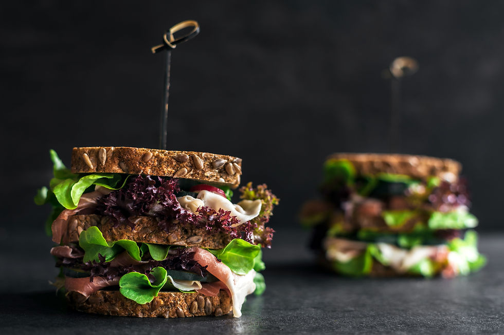 Stacked Gourmet Sandwich