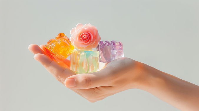 Savons de fleurs faits à la main