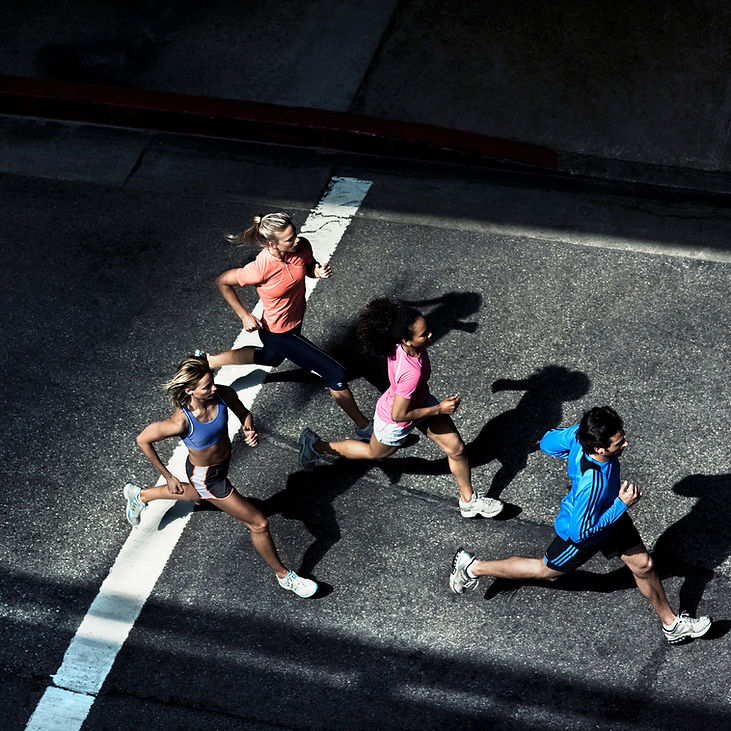 Groupe Course à pied en plein air