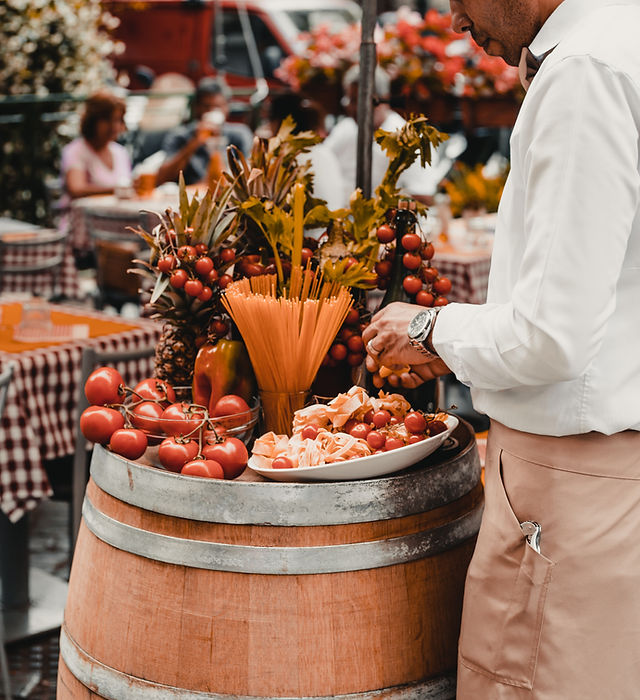 Waiter Preparing