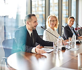 Panel de réunion d'affaires