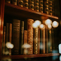 Antique Bookshelf View