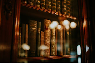 Antique Bookshelf View