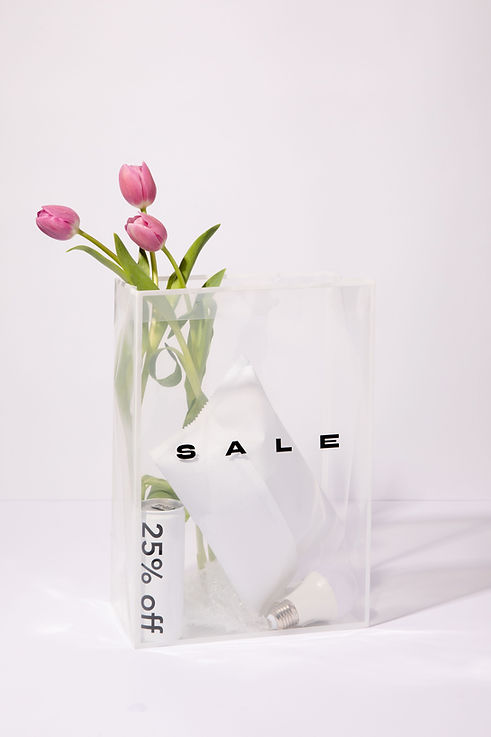 Lyserød tulipanudstilling