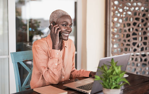 Woman Using Laptop