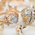 yellow gold vintage inspired rings