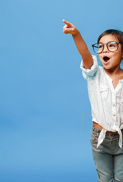 Girl Pointing Up