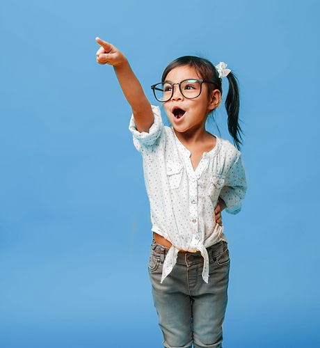 Girl Pointing Up