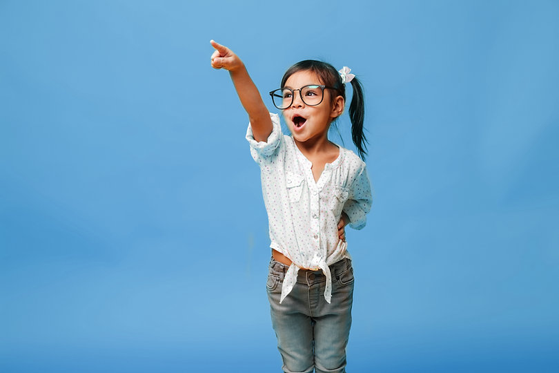Girl Pointing Up