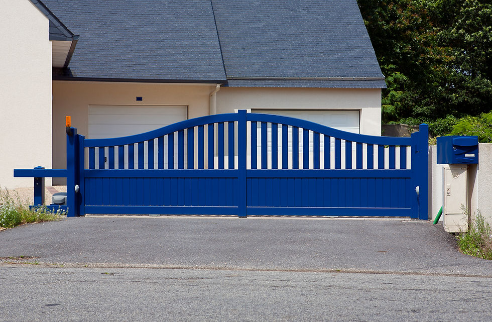 Blue electric Gate