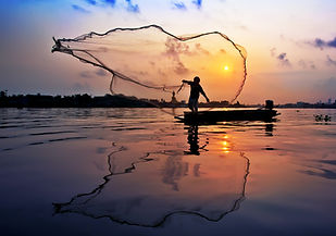 Fisherman at Sunset