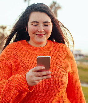 Texting on Mobile Phone