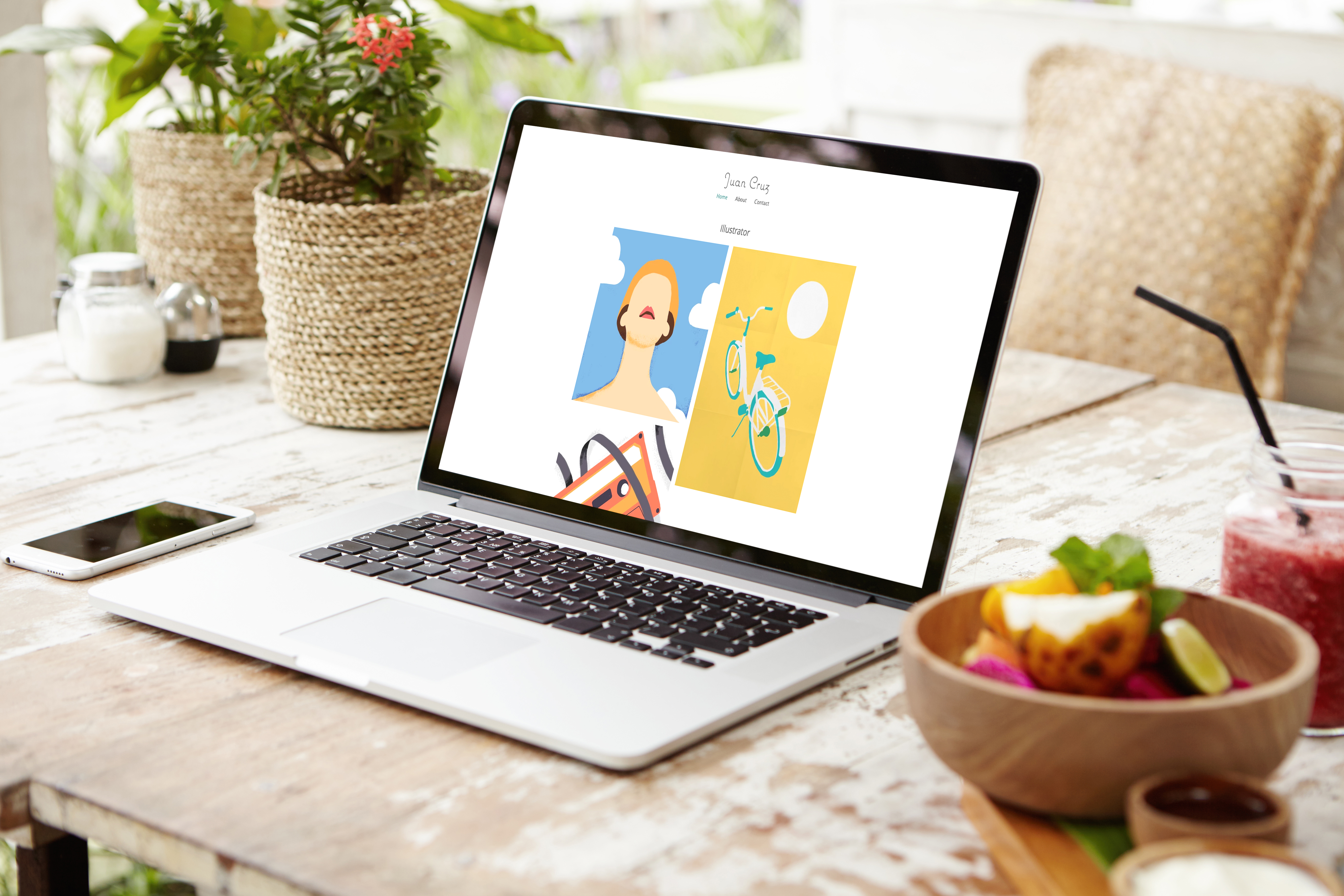 Laptop auf dem Tisch