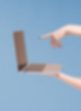 Silver Laptop Interaction