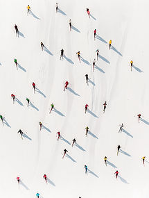 Skieurs sur neige