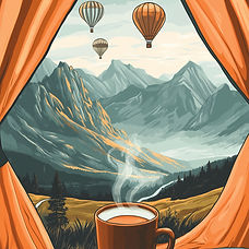 Mountain View with Coffee
