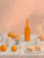 Bodegón de comida abstracta