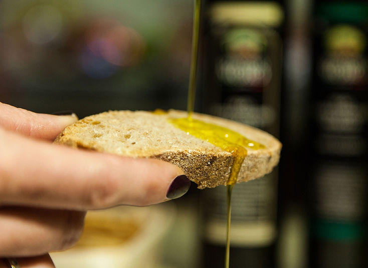 Pan Tostado Con Aceite De Oliva