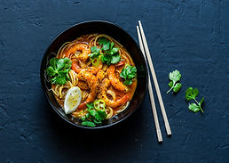 Shrimps and Noodles Soup