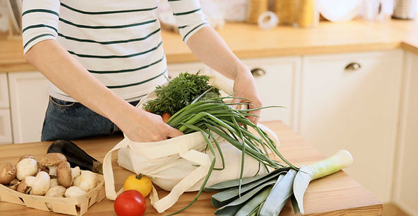 Woman Unloading Grocery